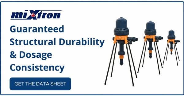 Introducing the miXtron Pedestal Water Powered Dosing Pump for Precision Dosing